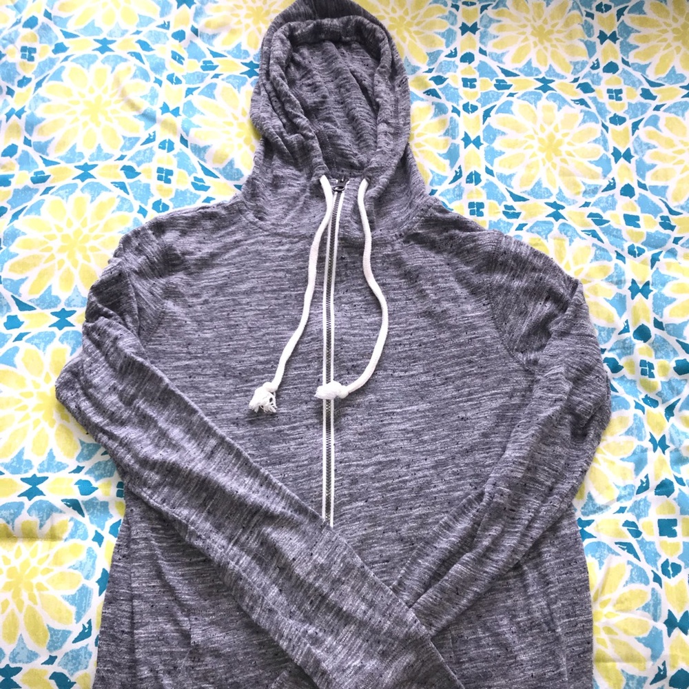 SO Perfect Gray Zip Up Hoodie